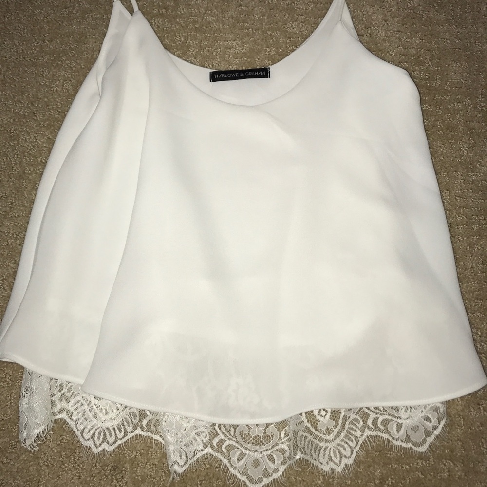 Harlowe and Graham White Cami - Never Worn